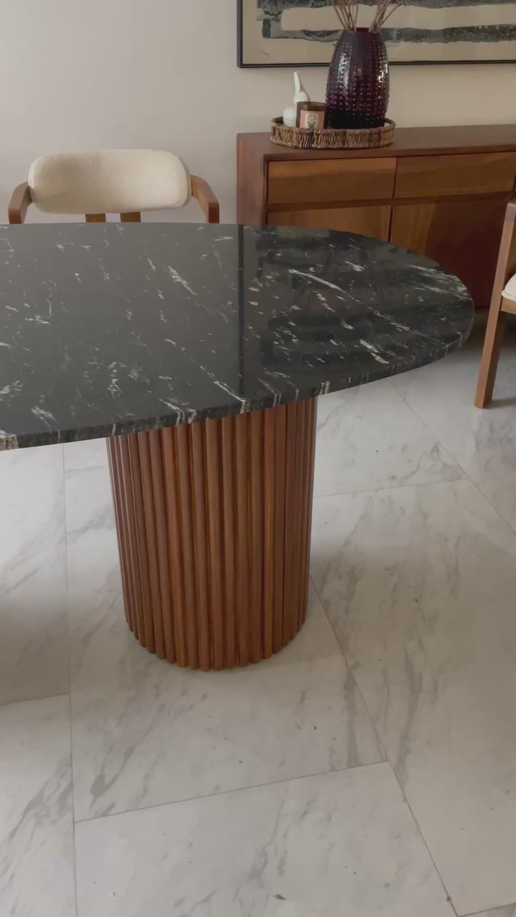 Comedor Volga rectangular  Granito Via Lactea